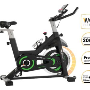 Bicicleta Ergonômica Spinning 20kg Roda Inércia Wct Fitness Preto