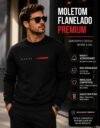 Blusa Moletom Gola Redonda Masculina Estampa Paris Original