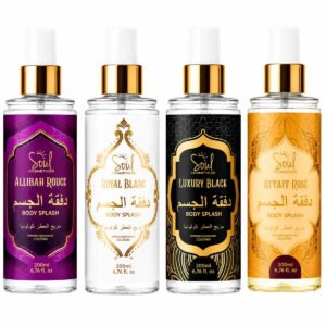 Body Splash Arabe C/4un 200ml Perfume Feminino de Luxo Alta Concentração