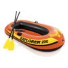 Bote Inflavel Com Remos E Bomba De Ar Manual Intex Explorer