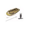 Bote Inflável Remos + Bomba Fishman 350 Pathfinder Até 340kg