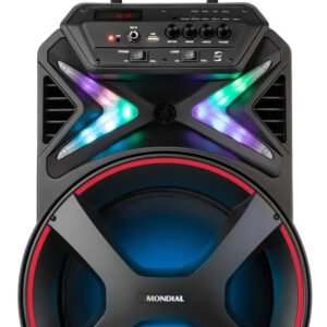 Caixa Amplificada Connect Lights Cm-400 Mondial Cor Preto Preto/vermelho 127/220v