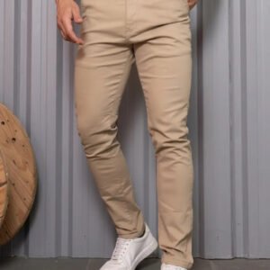 Calça Sarja Masculina Tradicional Lycra Bolso Embutido