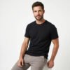 Camiseta Básica Polo Fit Masculina Algodão Casual Gola Redon