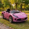 Carro/Caminhonete de brinquedo Lafuente Imports BR Ferrari Sport Luxo Elétrico cor rosa