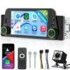 Central Multimídia 5” Mp5 1din Sem Fio Carplay/android Auto Cam Ré Prata