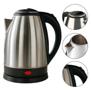 Chaleira Eletrica Aço Inox 1.8l Prateado Dgx 220 1500w Desligamento Automático Ferve Rapido