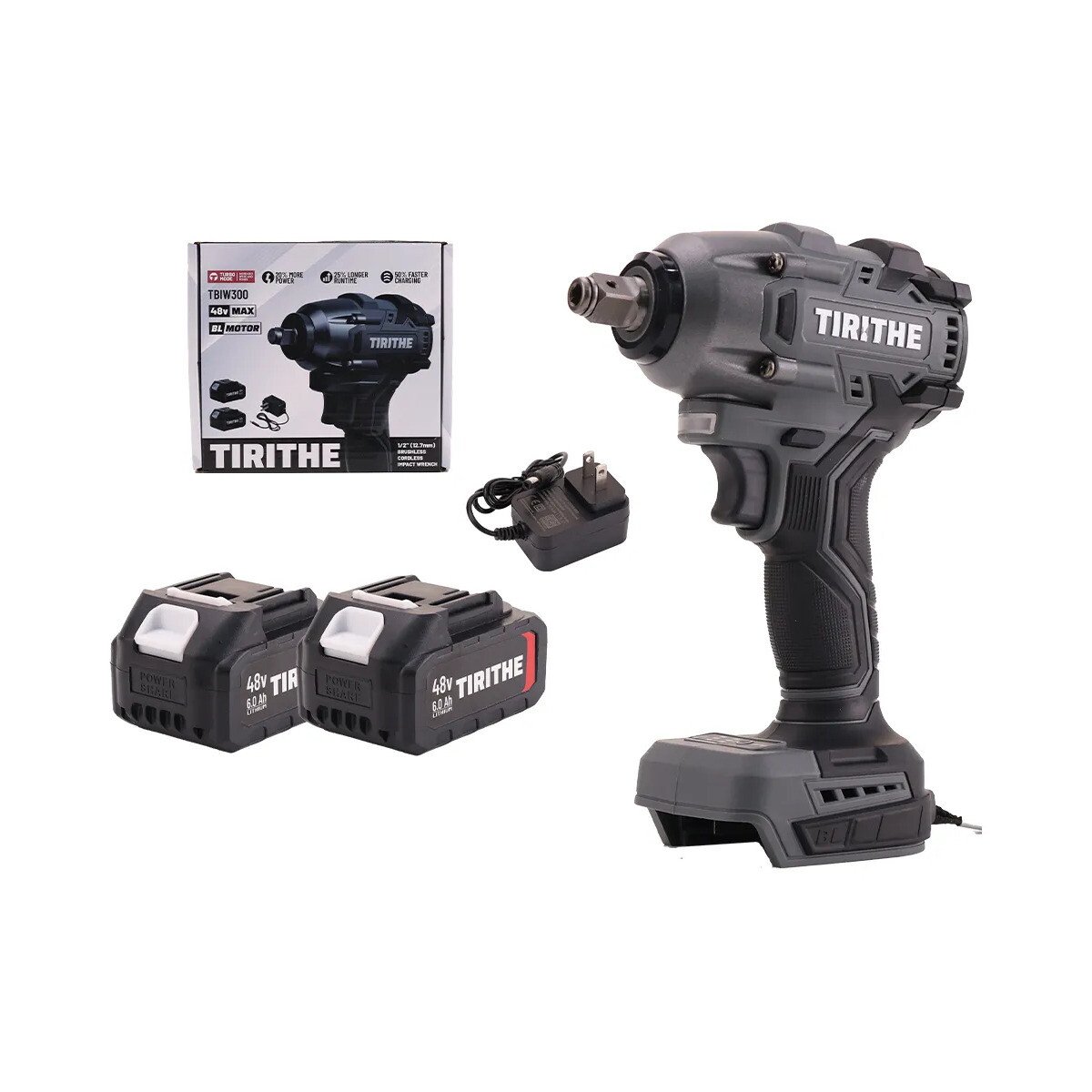 Chave De Impacto Brushless 500nm Com 2 Baterias 48v Chave De Impacto Brushless 500nm Com 2 Baterias 48v