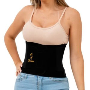 Cinta Modeladora Abdominal Ajustável Took Shape – Glamour Cor Preto Tamanho P