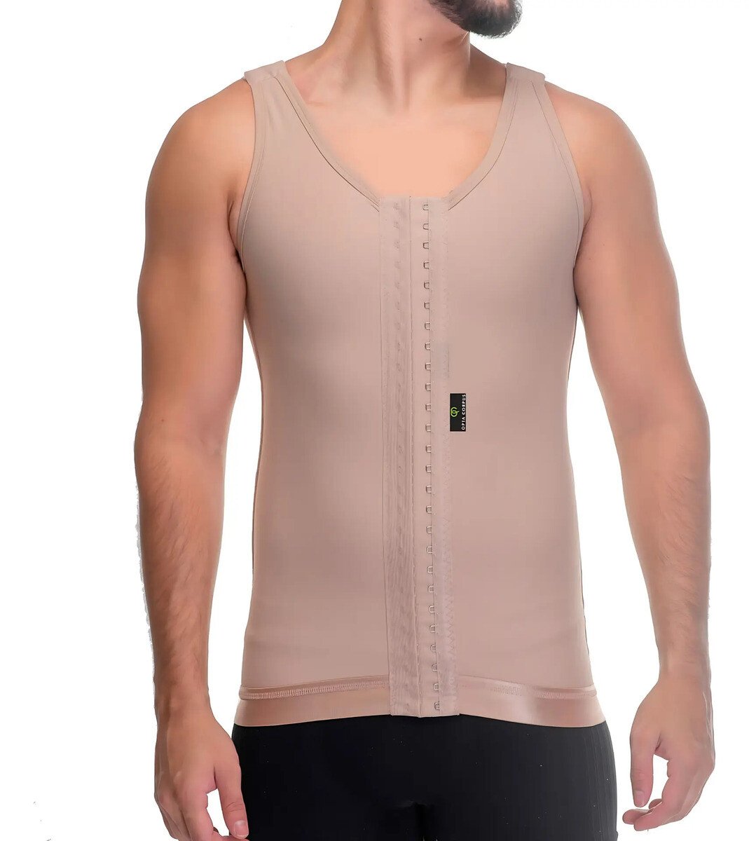 Cinta Pós Cirúrgica Masculina Ginecomastia Colete Modelador Cinta Pós Cirúrgica Masculina Ginecomastia Colete Modelador