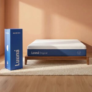 Colchão Casal Luuna Original Firme, Espuma 26cm Com Bloqueio De Movimento, 10 Anos De Garantia Branco