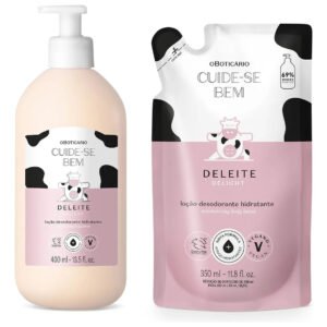 Combo Cuide-se Bem Deleite: Loção Corporal 400ml + Refil 350ml Neutra