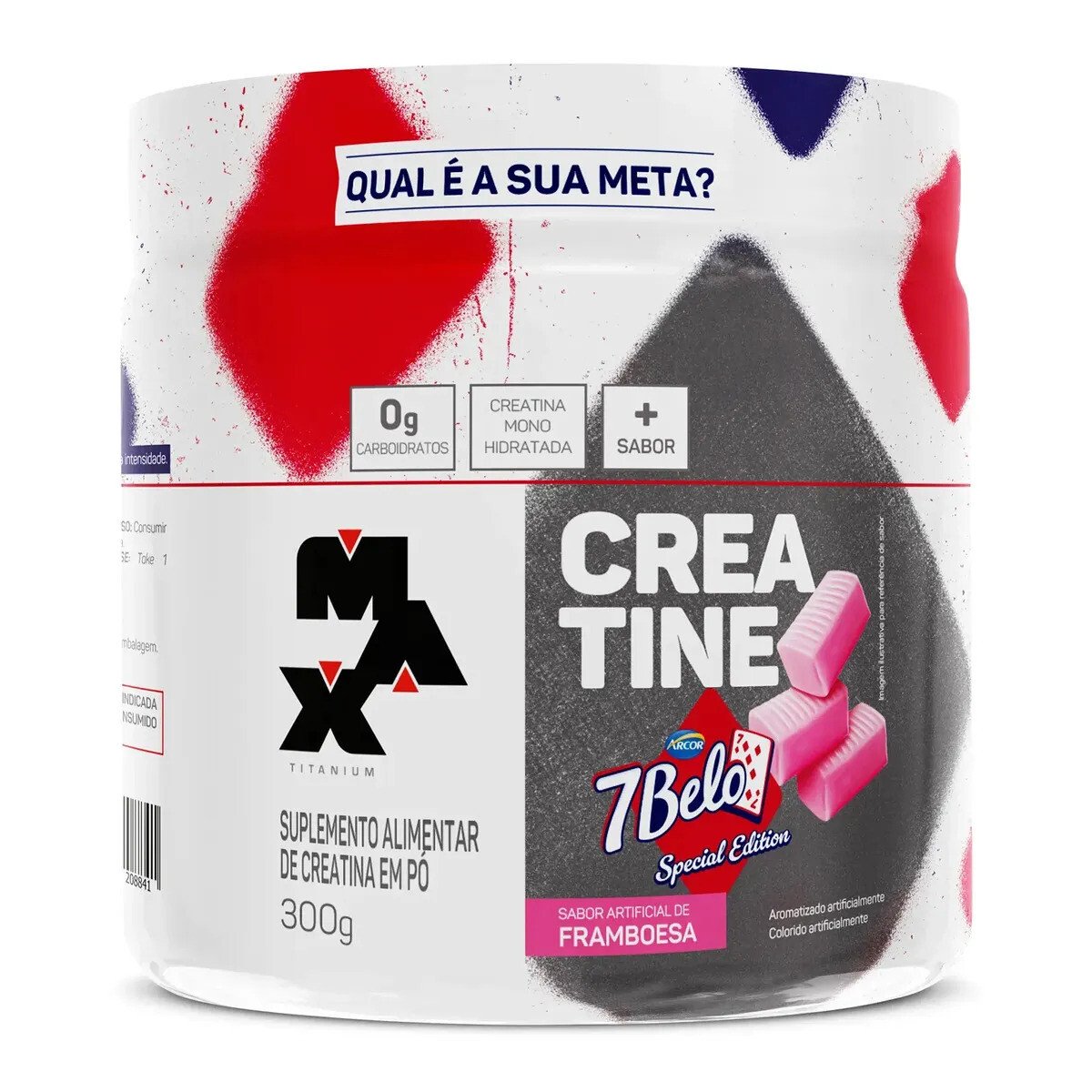 Creatina 7 Belo 300g Creatina Monohidratada Sabor Framboesa Força Energia Alta Performance Treino Creatina 7 Belo 300g Creatina Monohidratada Sabor Framboesa Força Energia Alta Performance Treino