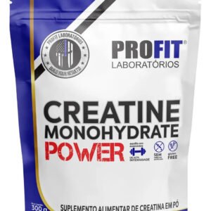 Creatina Monohidratada Power 300g Refil Profit Sabor Natural