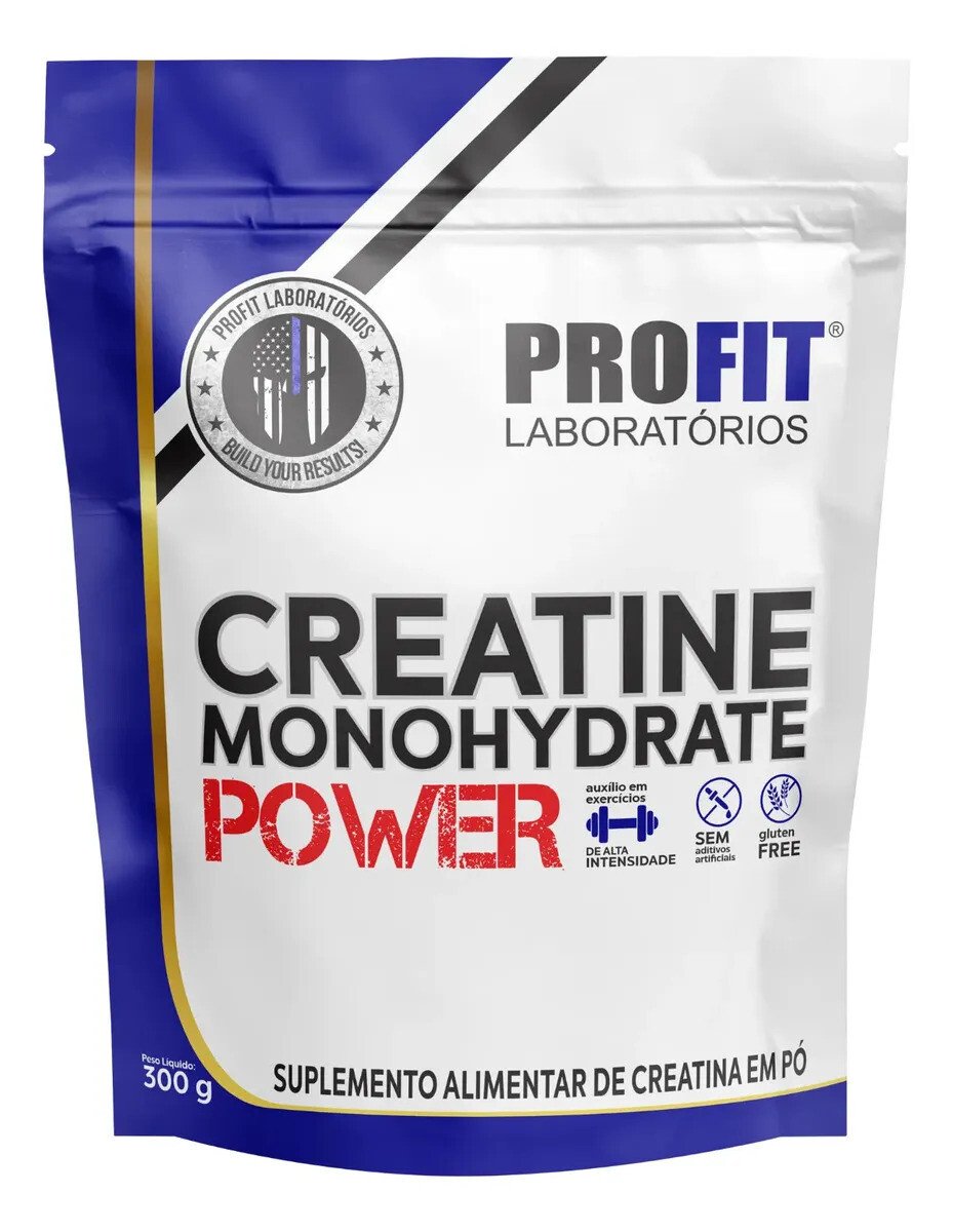 Creatina Monohidratada Power 300g Refil Profit Sabor Natural Creatina Monohidratada Power 300g Refil Profit Sabor Natural
