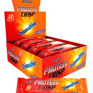 Crisp Bar Barrinha Proteica Cx 12 Unidades Sabor Ovomaltine