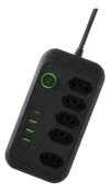 Extensão 5 Tomadas E 3 Usb 1 Pd Led Bivolt Power 110v/220v