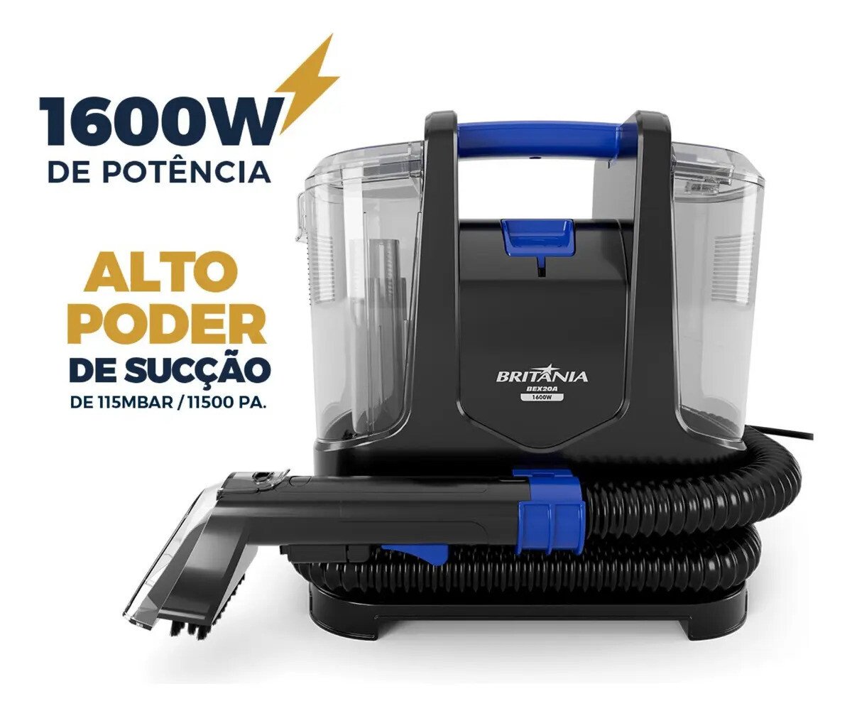 Extratora Britânia Bex20a Preto E Azul Extratora Britânia Bex20a Preto E Azul