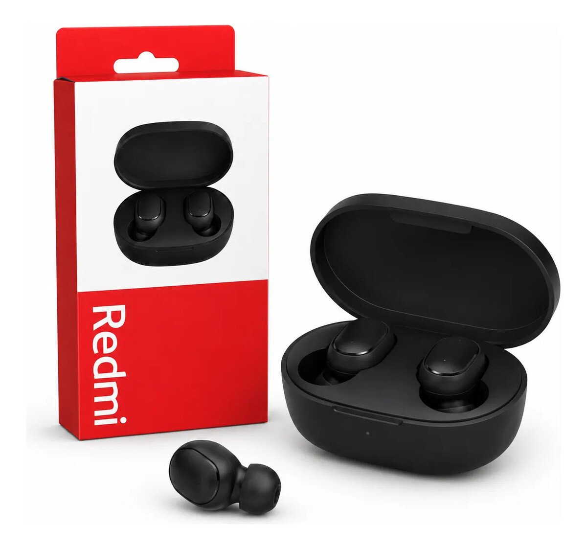 Fone De Ouvido Original Xiaomi Redmi Airdots 2 Preto Preto Fone De Ouvido Original Xiaomi Redmi Airdots 2 Preto Preto