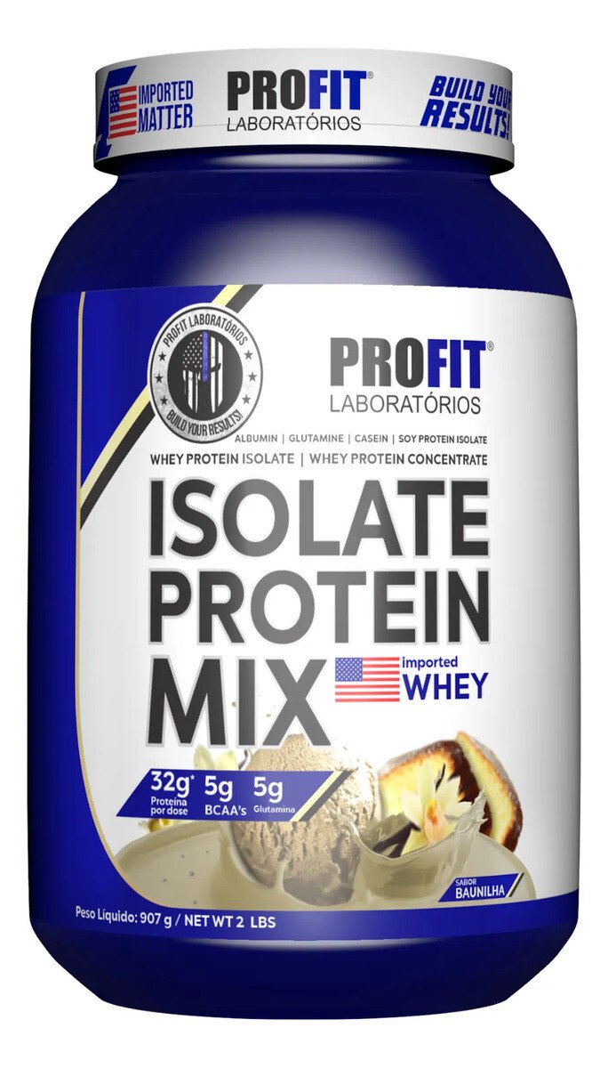 Isolate Protein Mix Whey Isolado Bcaa Glutamina Profit Labs Isolate Protein Mix Whey Isolado Bcaa Glutamina Profit Labs