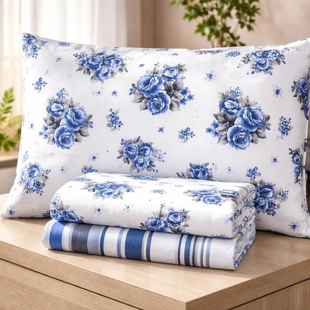 Jogo Lençol Cama Casal 3 Peças Estampado Elástico Promoção Jogo Lençol Cama Casal 3 Peças Estampado Elástico Promoção