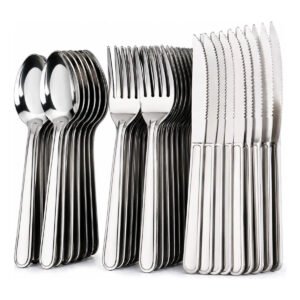 Jogo Talheres 36 Peças Garfo Colher Faca Inox Restaurante