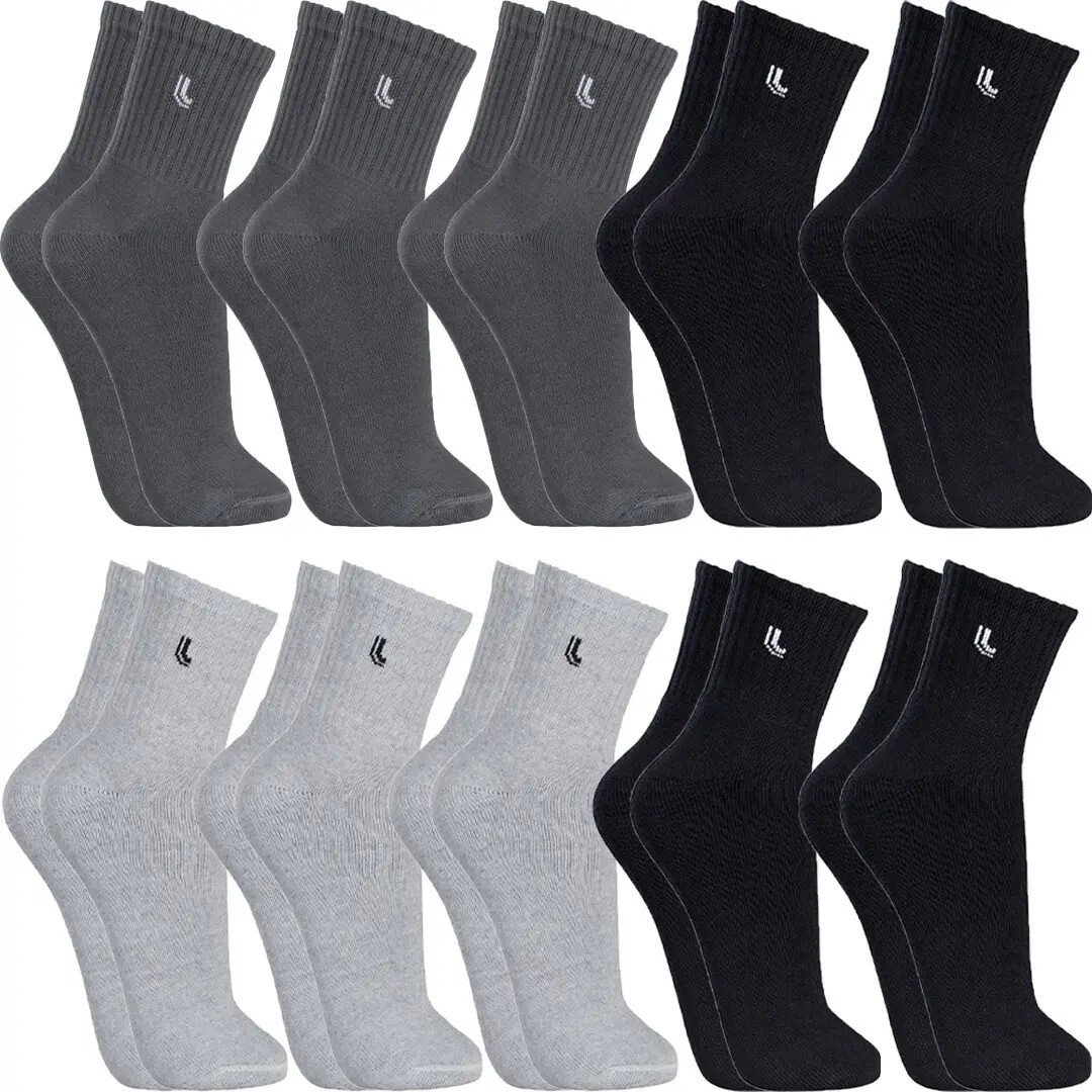 Kit 10 Pares Meias Lupo Cano Alto Masculino Adulto Original Kit 10 Pares Meias Lupo Cano Alto Masculino Adulto Original
