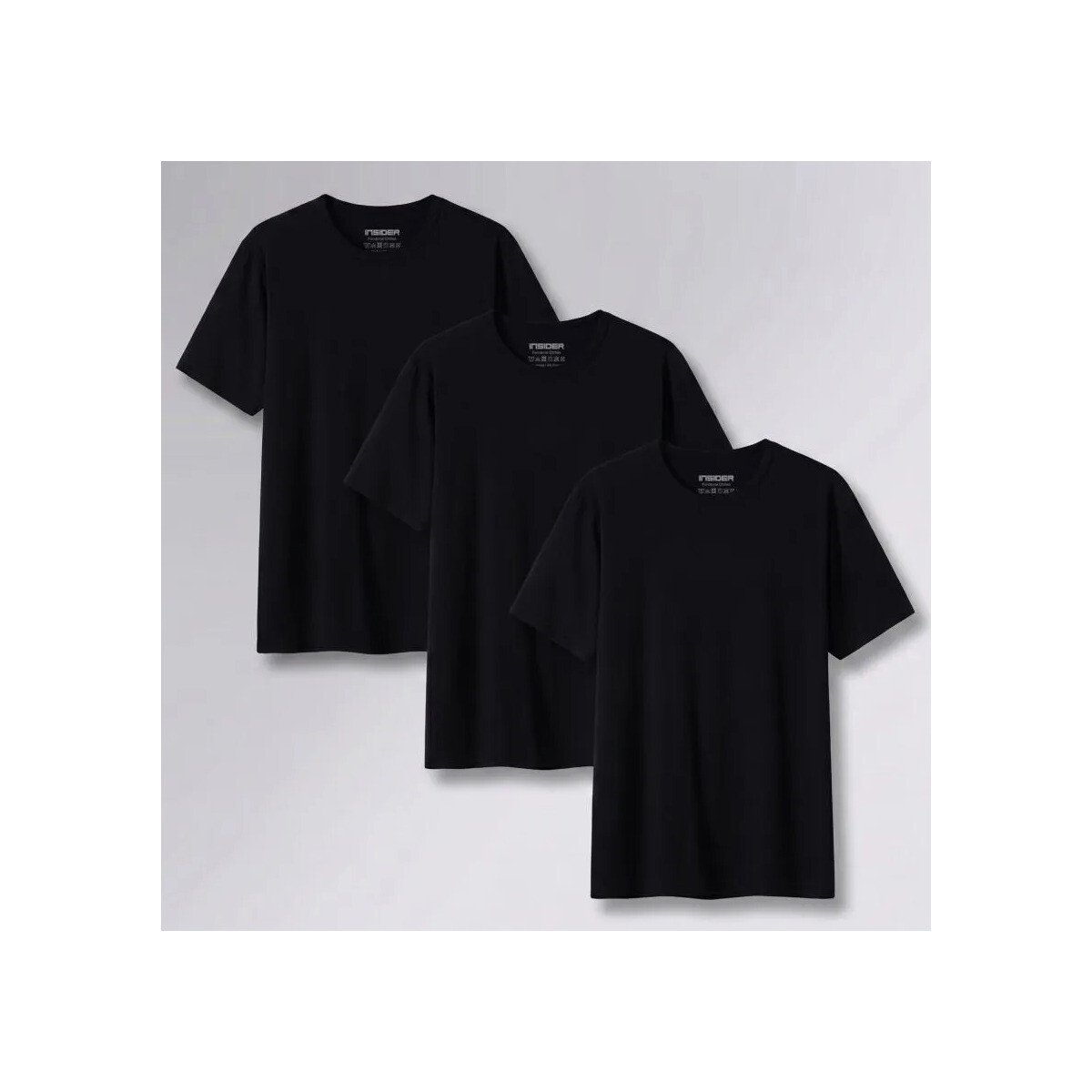 Kit 3 Camisetas Light T-shirt Insider Kit 3 Camisetas Light T-shirt Insider