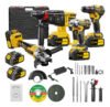 Kit 4 Em 1 Ferramentas Elétricas Profissional Com Baterias