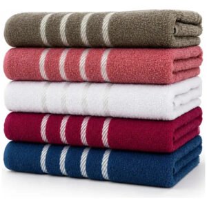 Kit 4 Toalhas Banho Grande 100% Algodão 67x130cm – Promoção