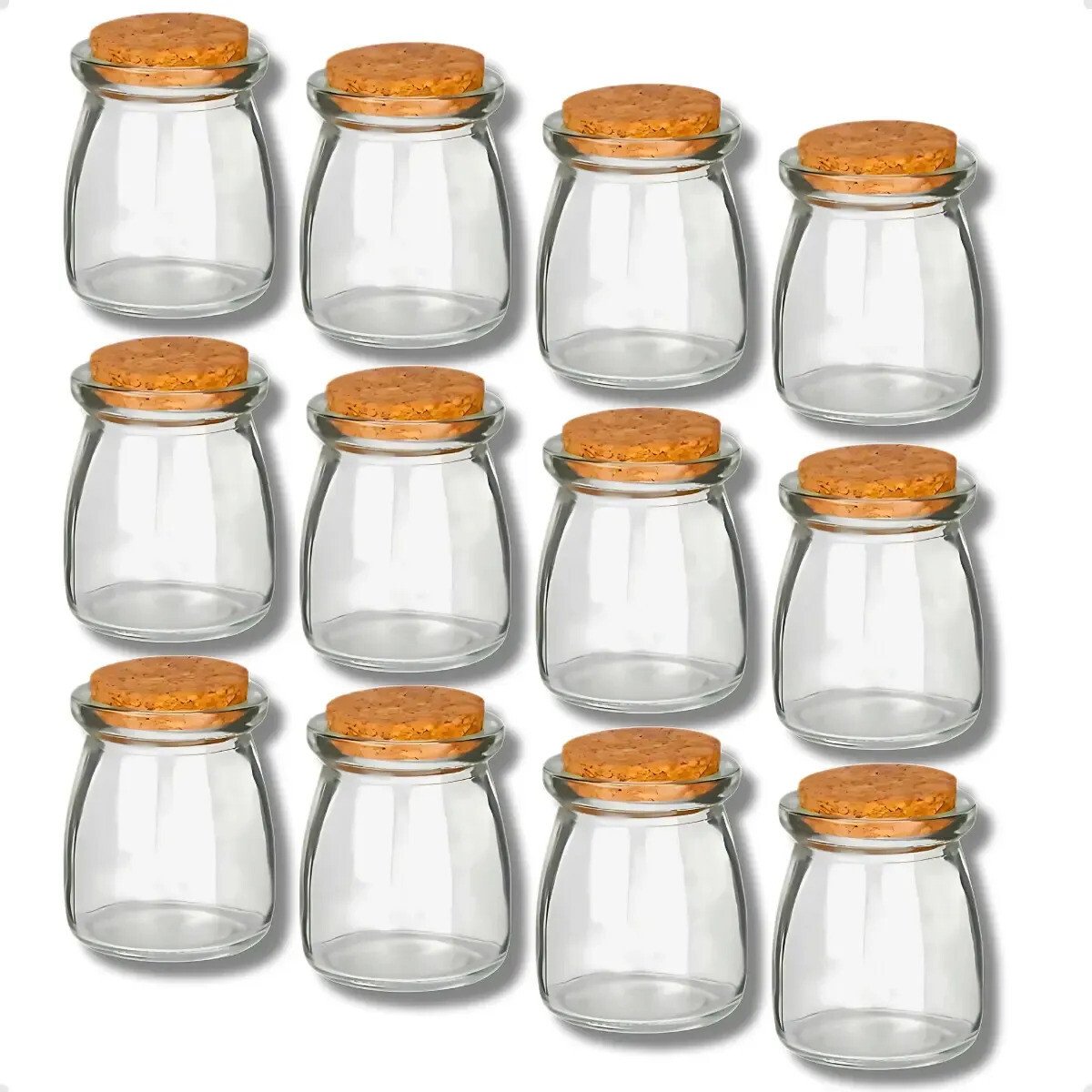 Kit Com 12 Pote De Vidro Tampa Rolha Cortiça Porta Tempero Ideal para Aniversário Lembrancinhas Doces Bombons Velas Casamento Festa Eventos E Decoração Transparente - Bravli Kit Com 12 Pote De Vidro Tampa Rolha Cortiça Porta Tempero Ideal para Aniversário Lembrancinhas Doces Bombons Velas Casamento Festa Eventos E Decoração Transparente - Bravli