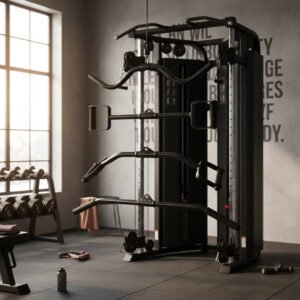 Kit Completo Academia Fitness Profissional 4 Peças Preto