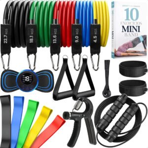 Kit De Treino Funcional Completo Com 20 Itens Para Academia E Casa Multicolor