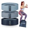 Kit Hip Mini Band Tecido Faixa Elástica – 3 Intensidades