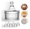 Kit Mini Bomboniere Potiche Vidro 9cm 10 Peças Lembrancinhas
