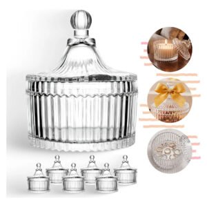 Kit Mini Bomboniere Potiche Vidro 9cm 10 Peças Lembrancinhas
