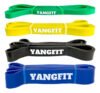 Kit Super Band 4 Intensidades Elástico Extensor Para Treino Yangfit [verde-claro, Amarelo, Preto, Azul]