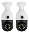 Kit2 Câmera Segurança Ip Ptz Wi-fi Dupla Lente Visão Noturna
