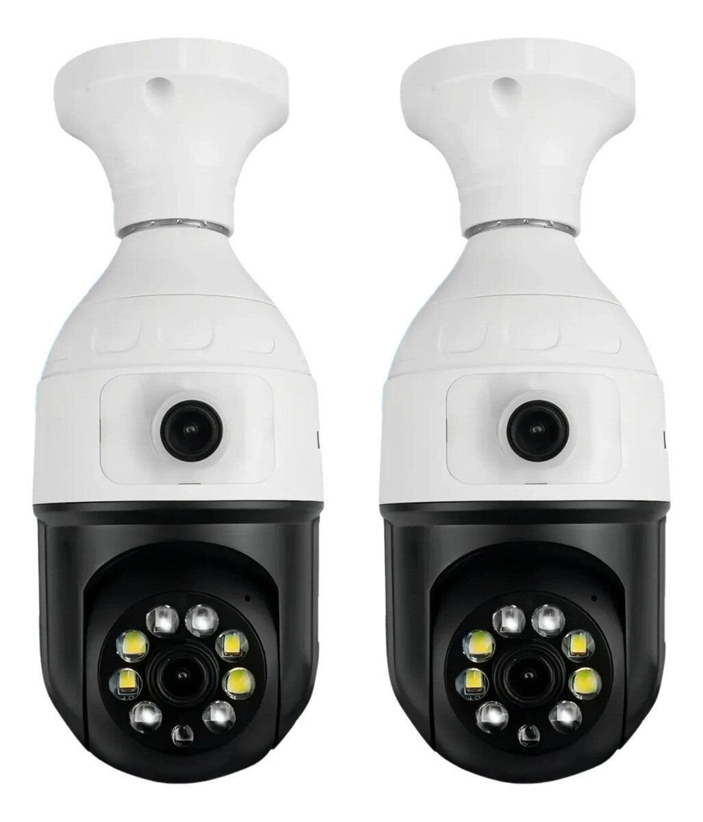 Kit2 Câmera Segurança Ip Ptz Wi-fi Dupla Lente Visão Noturna Kit2 Câmera Segurança Ip Ptz Wi-fi Dupla Lente Visão Noturna