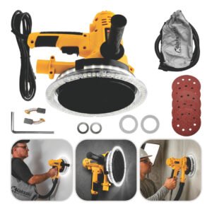 Lixadeira Elétrica Parede Teto Com Led E Coletor + 6 Lixas