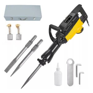 Martelete Demolidor Hardtools 1800w 65j 127v Com Acessórios Profissional Amarelo