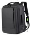 Mochila jiesipote À Prova D’água Reforçada Expansível Cor Preto