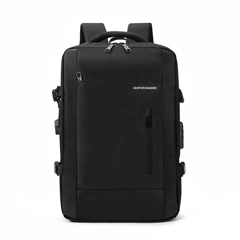 Mochila, para homens e mulheres, com fecho de senha, capacidade expandível de 30 a 42 L, impermeável, reforçada, ideal para viagens diárias e negócios, pode acomodar um laptop de 15,6 polegadas Mochila, para homens e mulheres, com fecho de senha, capacidade expandível de 30 a 42 L, impermeável, reforçada, ideal para viagens diárias e negócios, pode acomodar um laptop de 15,6 polegadas