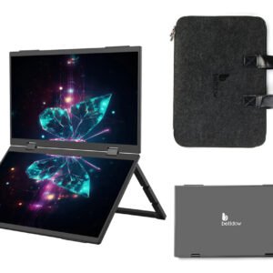 Monitor Portátil Duplo 15.6 Full Hdcom Bolsa Telas Dobráveis