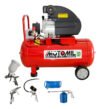 Motocompressor Motomil Mam 50 Litros 2hp Com Kit 5 Vermelho 220v Monofásica