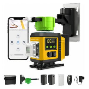 Nível Laser 12 Linhas Lcd Recarregavel 40m Controle Pro App