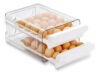 Organizador Porta Ovos 40un Com Tampa Geladeira Cozinha Branco