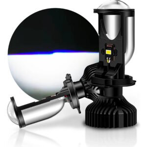 Par Ultra Led Kb1 H4 Elíptico Projetor Big Canhão Canbus 84w