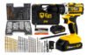 Parafusadeira Furadeira De Impacto Profissional 21v Tb21pw Com Kit Brocas E Buchas 300 Peças The Black Tools