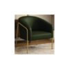 Poltrona Sala Industrial Alta Dourado Stella Sintético Pu